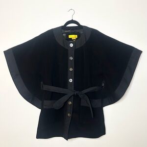 Catherine Malandrino Wool, Cashmere, Silk Kimono Cape Jacket